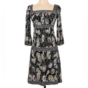 M Missoni Bell Sleeve Tiered Boho Floral Dress - US Size 0
